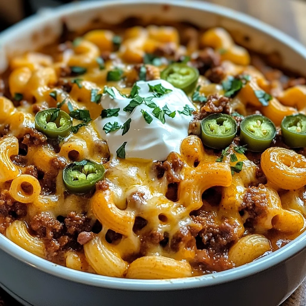 One Pot Chili Mac and Cheese