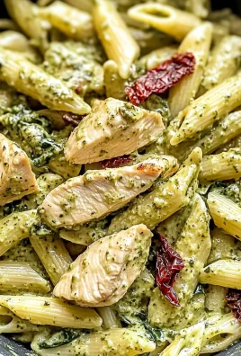 One Pot Creamy Pesto Chicken Pasta