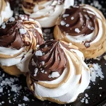 Peanut Butter and Chocolate Meringues + Sea Salt