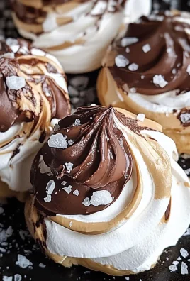 Peanut Butter and Chocolate Meringues + Sea Salt