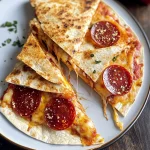 Pepperoni Pizza Quesadillas