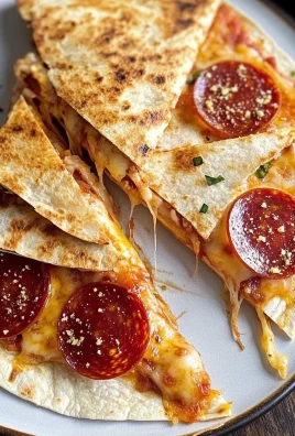 Pepperoni Pizza Quesadillas