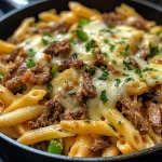 Philly Cheesesteak Pasta Skillet (30-Minutes)