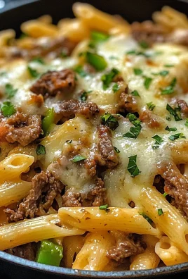 Philly Cheesesteak Pasta Skillet (30-Minutes)