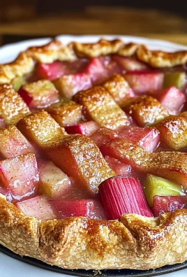 Rhubarb Galette with Almond Crust