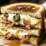 Roasted Jalapeño Popper Grilled Cheese
