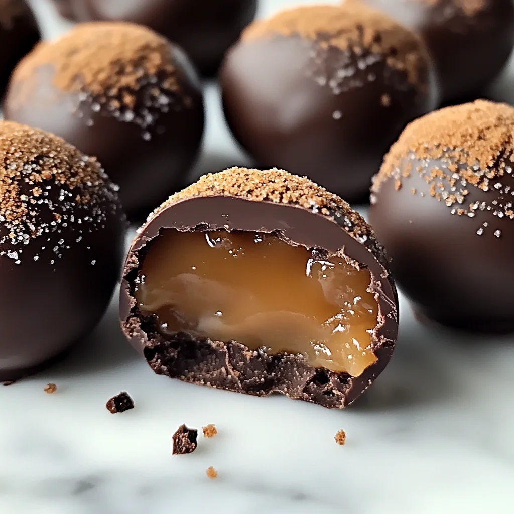 Salted Caramel Fudge Truffles