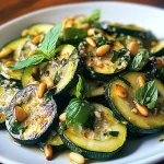 Sautéed Zucchini with Mint, Basil & Pine Nuts
