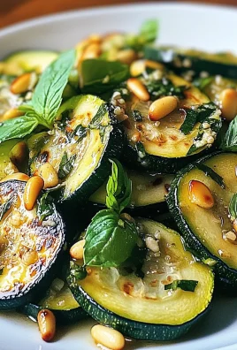 Sautéed Zucchini with Mint, Basil & Pine Nuts