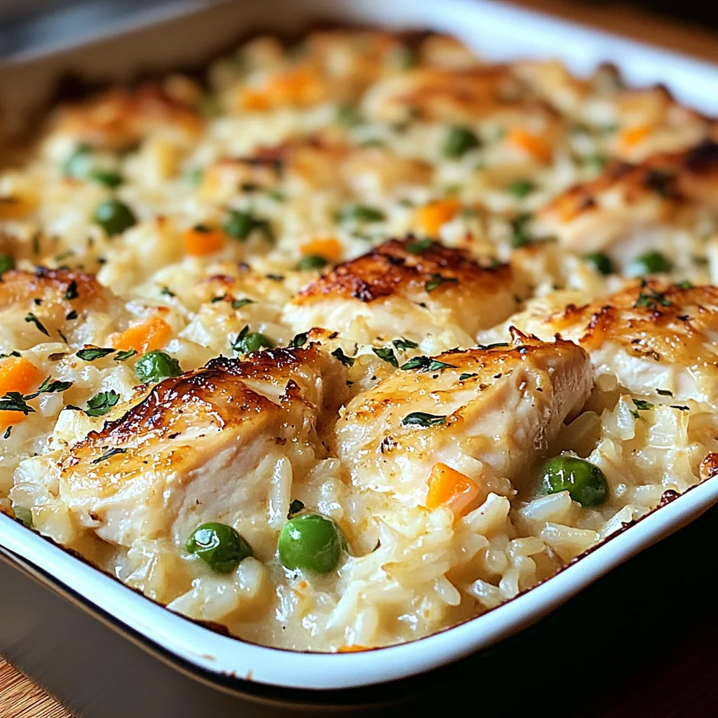 Skinny Chicken and Rice Casserole