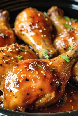 Slow Cooker Honey Garlic Chicken Legs