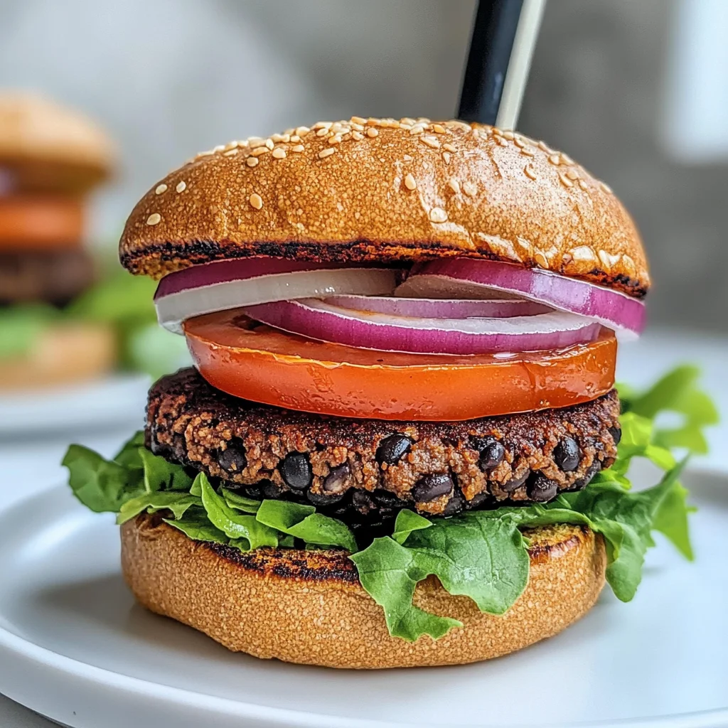 Vegan Black Bean burger