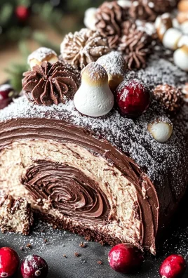 Vegan Yule Log Cake (Bûche De Noël)