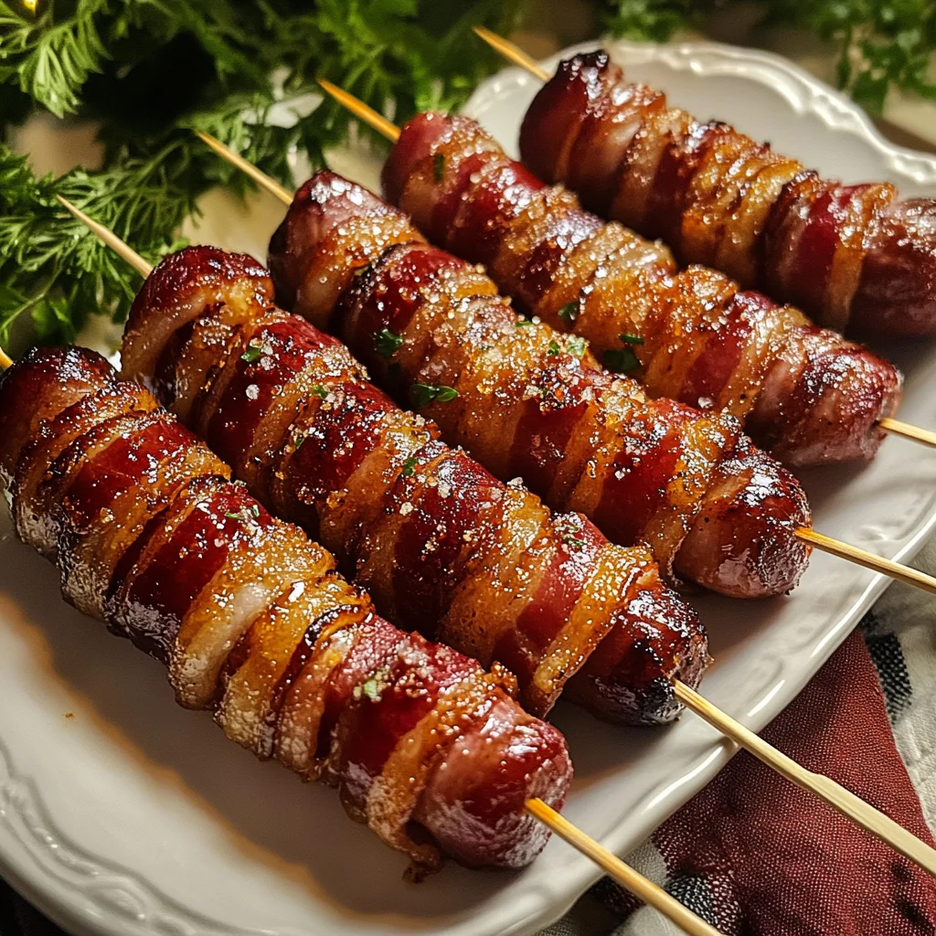 Bacon Wrapped Brown Sugar Smokies Recipe