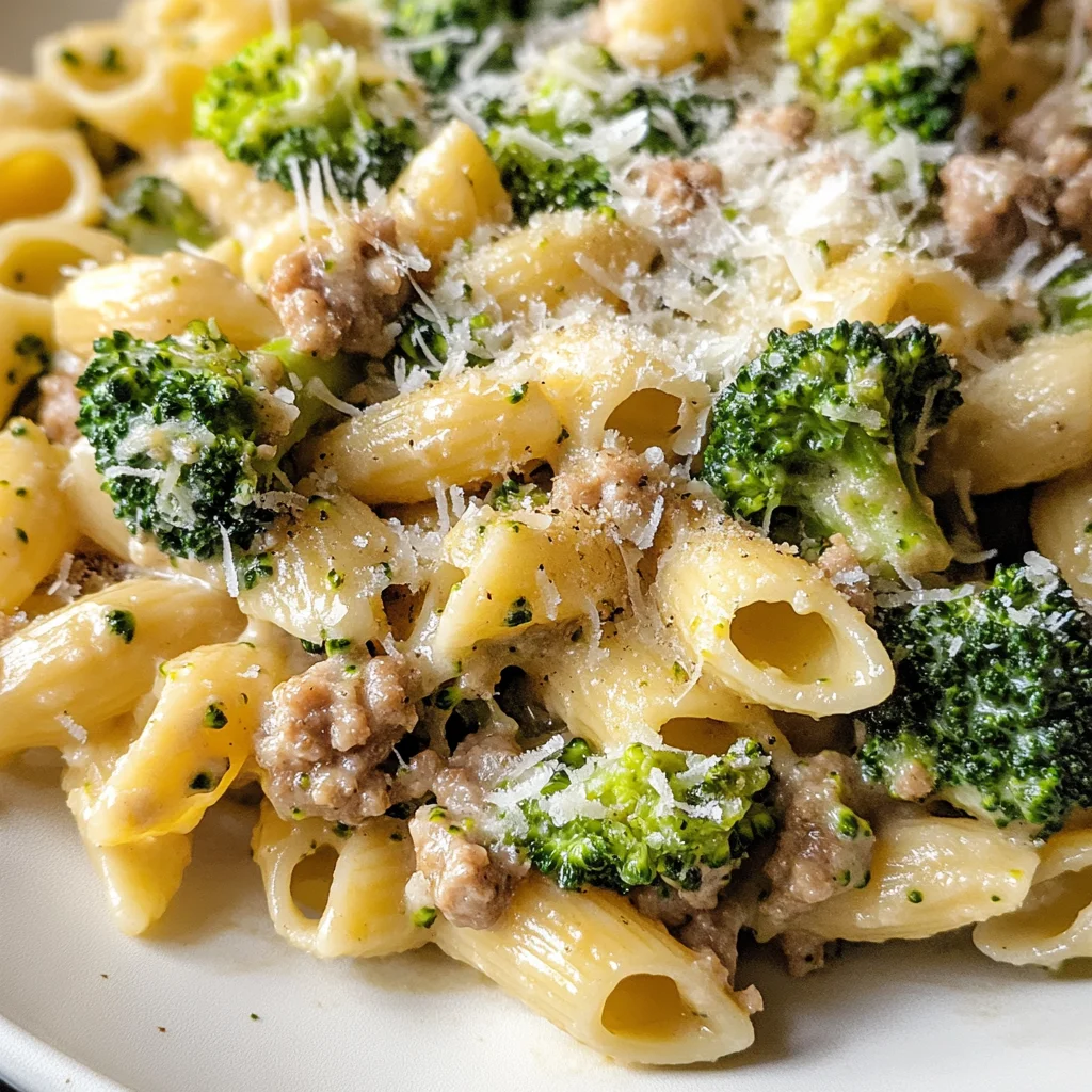 Broccoli Ground Turkey Pasta