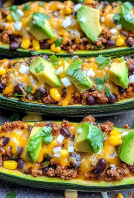 Burrito Zucchini Boats