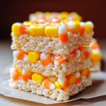 Candy Corn Rice Krispie Treats