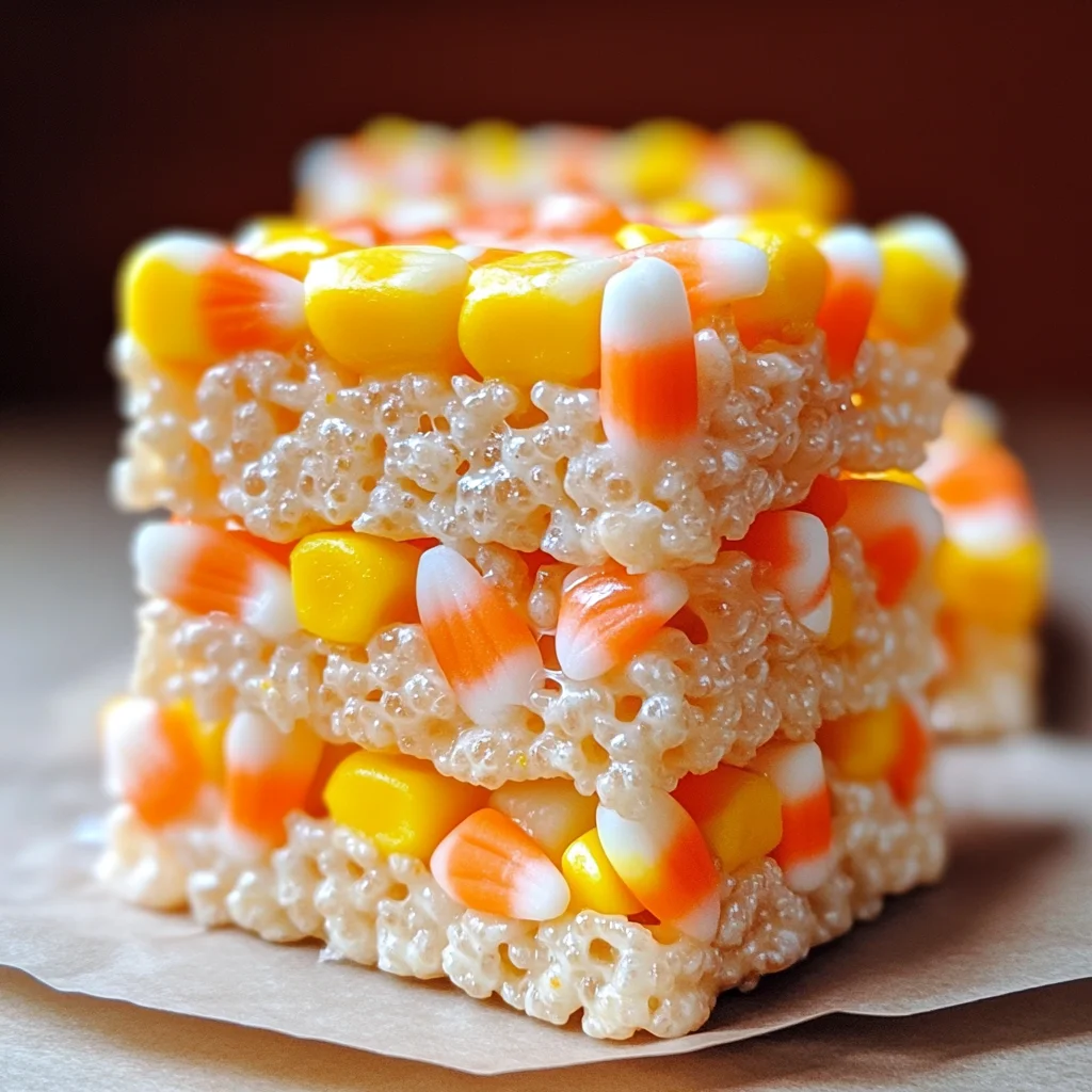 Candy Corn Rice Krispie Treats