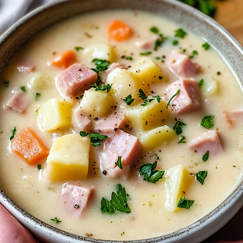 Creamy Ham and Potato Soup Recipe