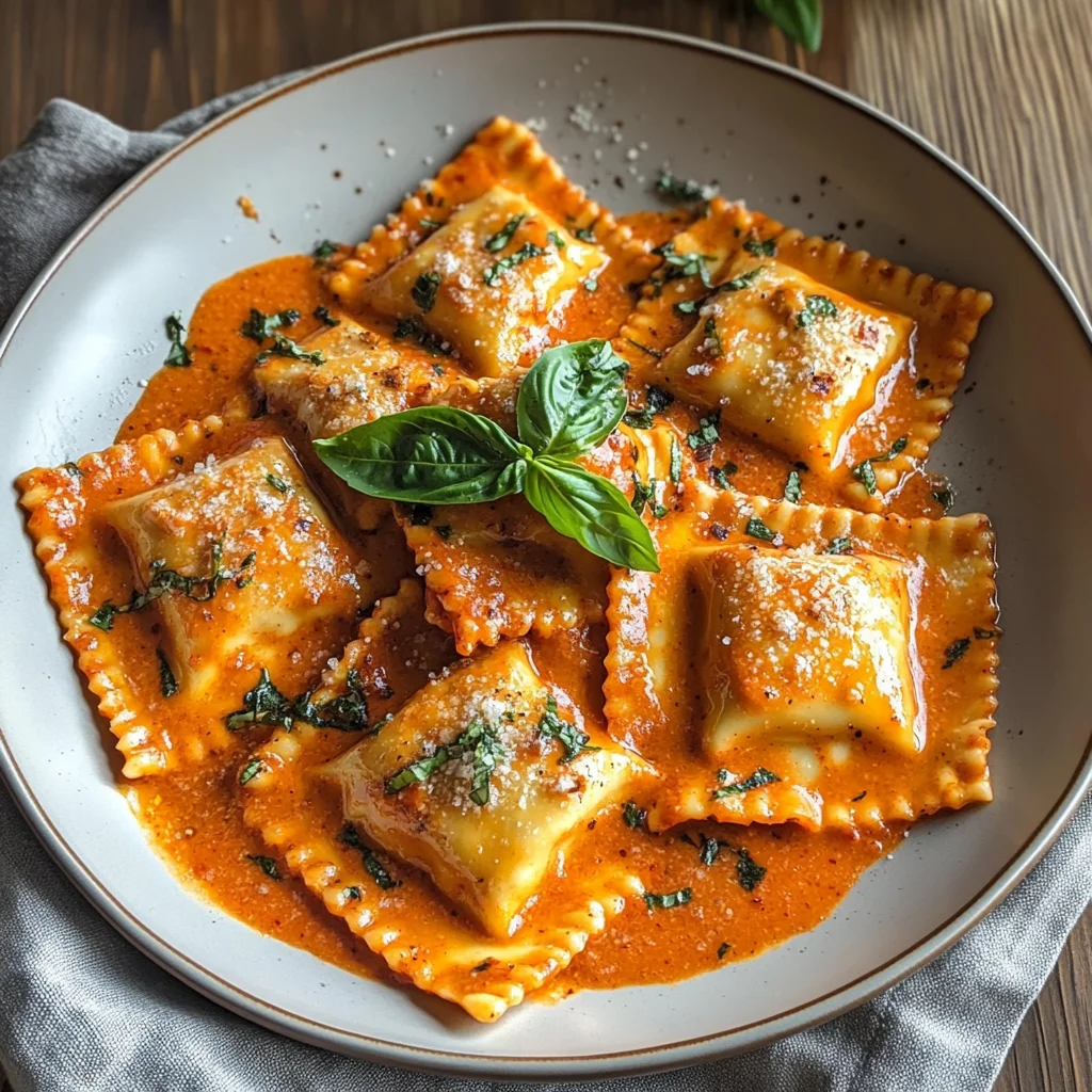 Creamy Red Pepper Ravioli: A Family-Favorite Weeknight Wonder
