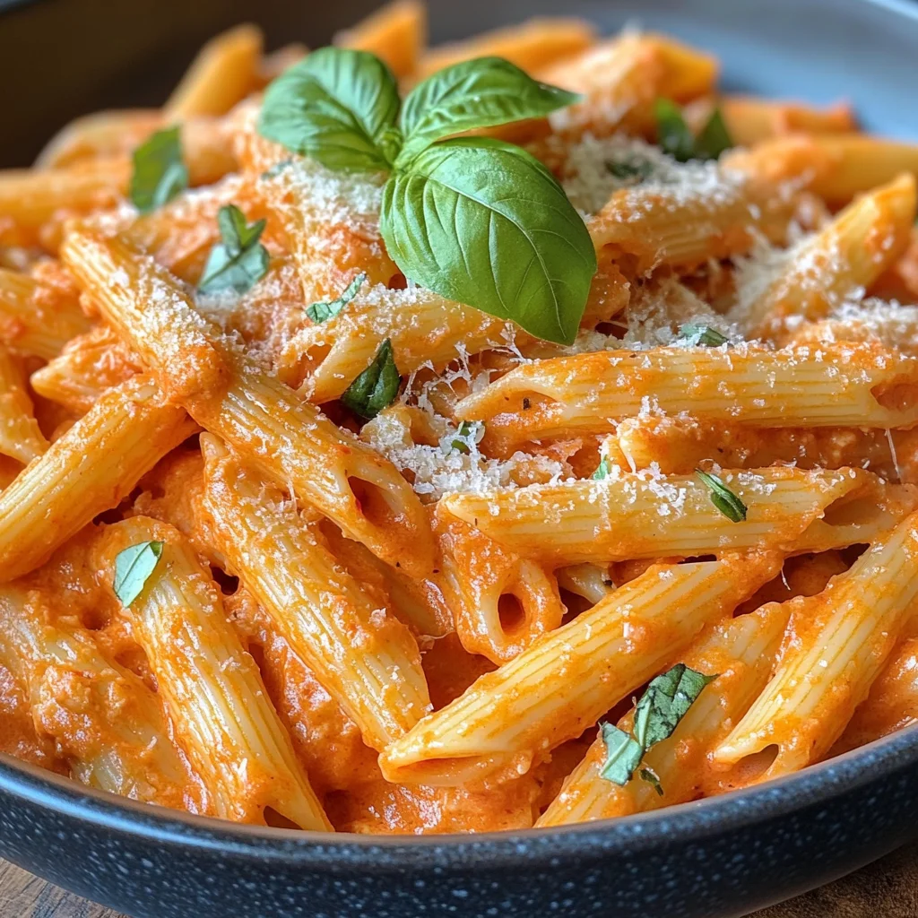 Creamy Roasted Red Pepper Pasta (30-Minutes)