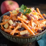 Delicious Carrot Apple Salad Recipe with Craisins and Creamy Dressing