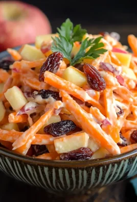 Delicious Carrot Apple Salad Recipe with Craisins and Creamy Dressing