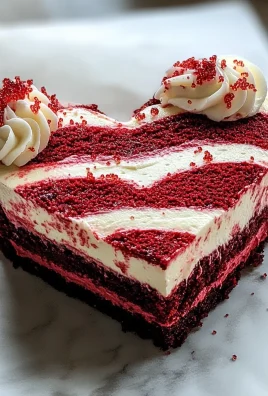 Delicious Heart-Shaped Red Velvet Cheesecake