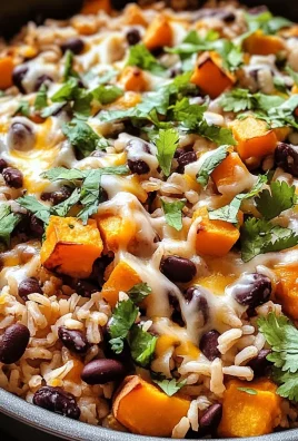Delicious Rice and Bean Casserole with Sweet Potatoes Recipe