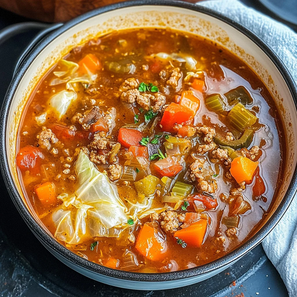Easy Cabbage Roll Soup
