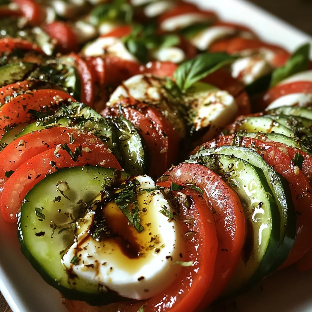 Easy Cucumber Caprese Salad image 4