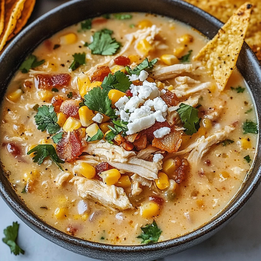 Easy Mexican Street Corn White Chicken Chili Recipe