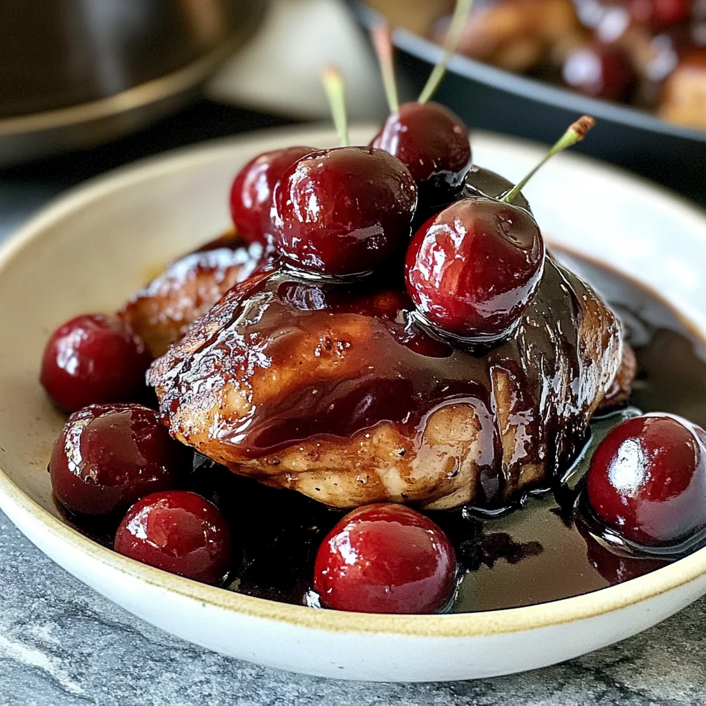 Fresh Cherry Balsamic Glaze