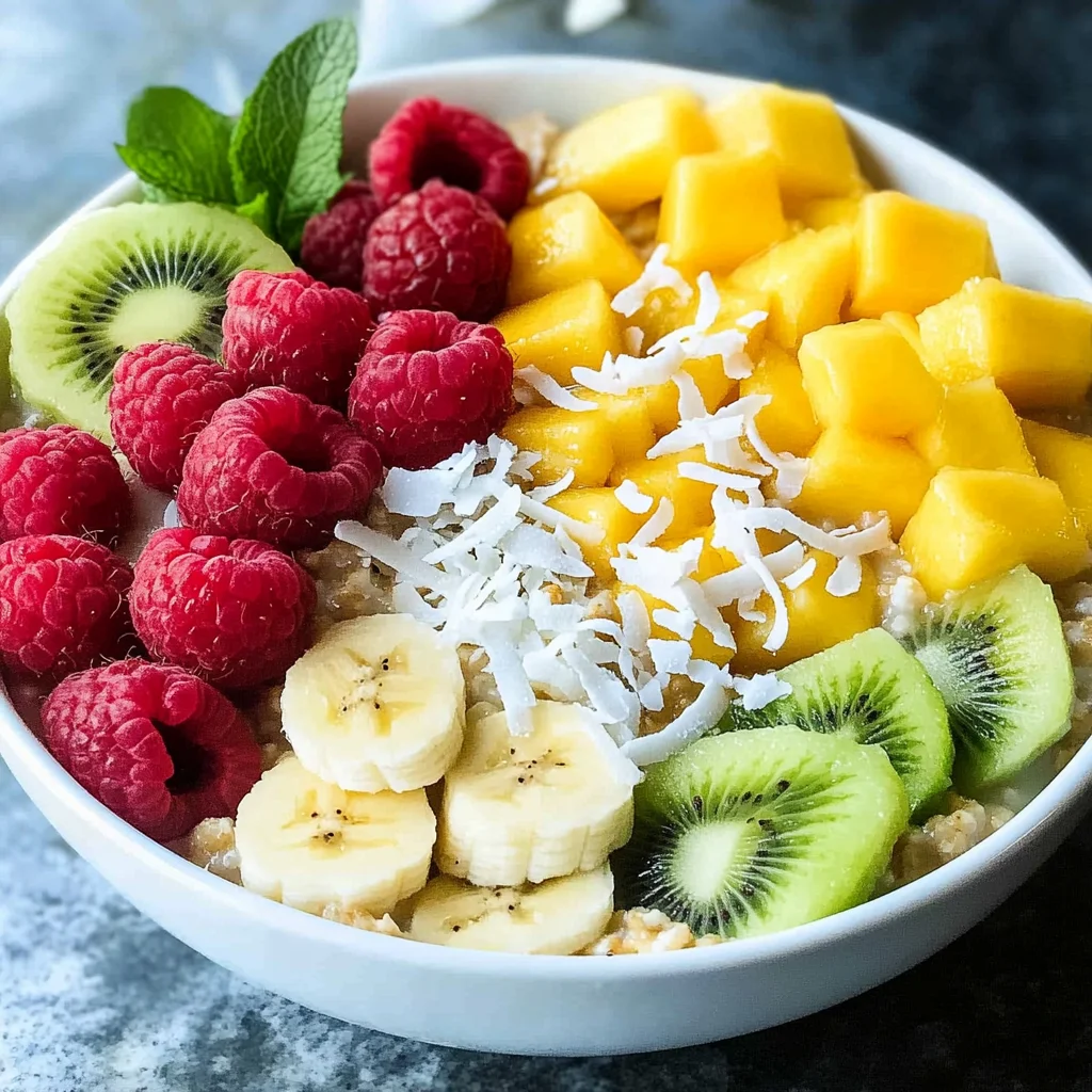 Fruit and Oatmeal Breakfast Bowl