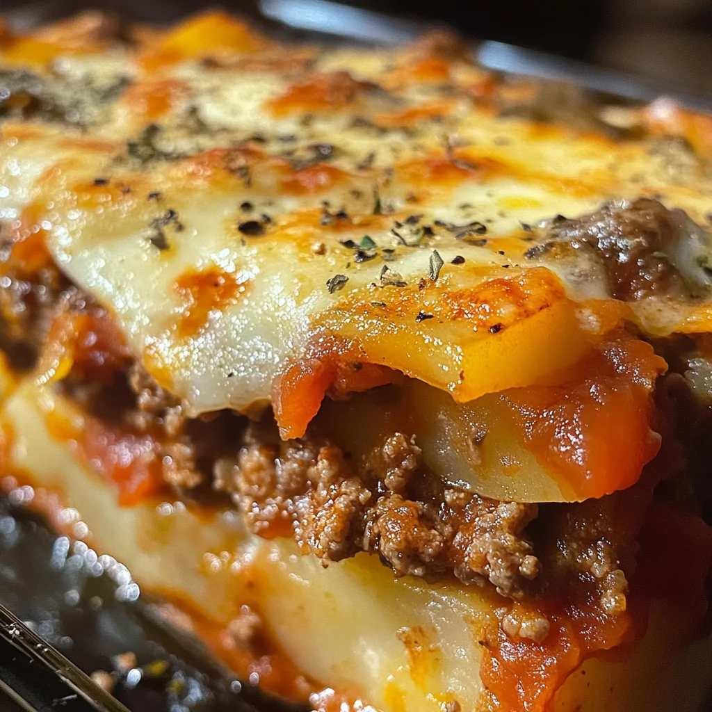 Ground Beef and Potato Casserole with Tomato Sauce image 2