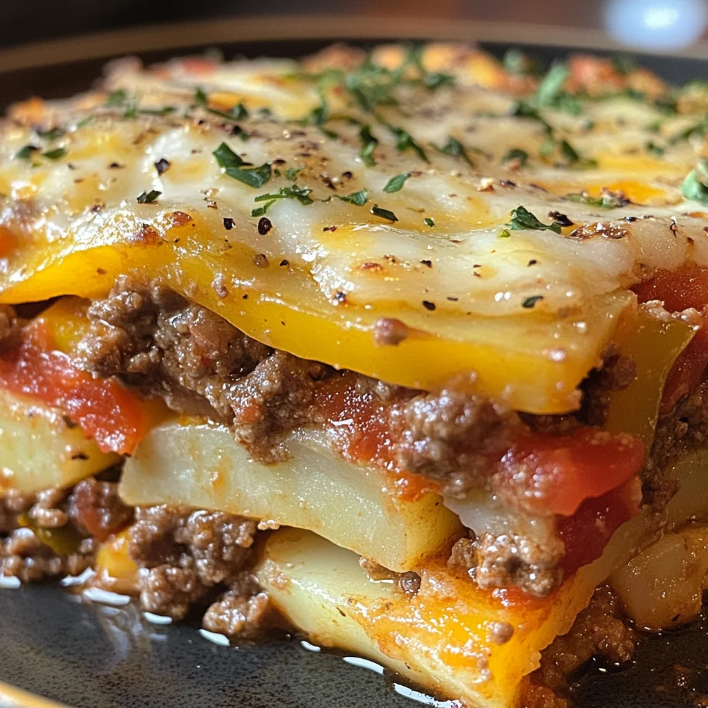 Ground Beef and Potato Casserole with Tomato Sauce image 3