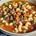 Hamburger Soup with Macaroni