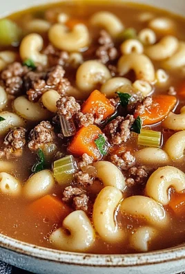 Hamburger Soup with Macaroni
