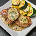 KETO PORK CHOPS IN MUSTARD CREAM SAUCE
