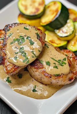 KETO PORK CHOPS IN MUSTARD CREAM SAUCE