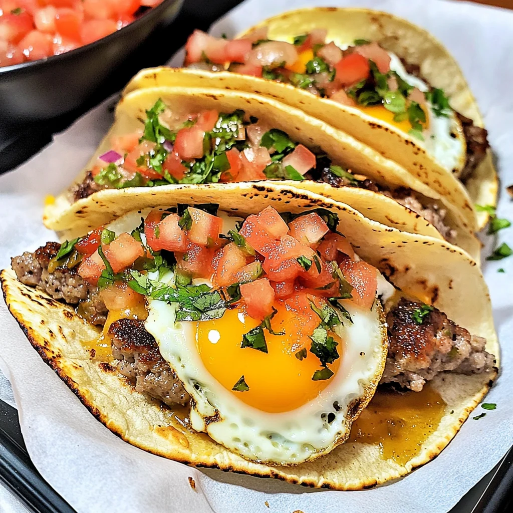 Keto Breakfast SmashBurger Tacos