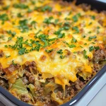 Keto Cabbage Beef Casserole