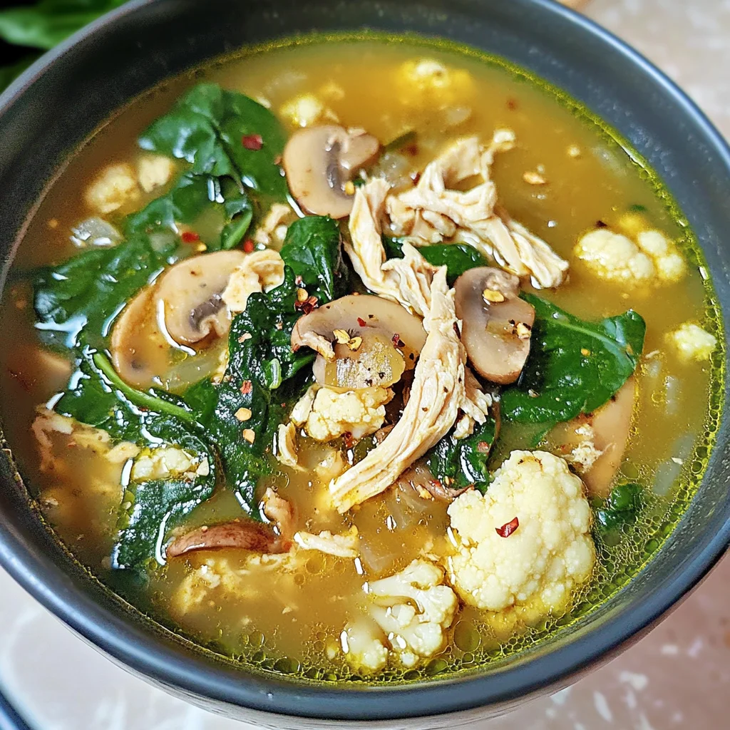 Keto Chicken Detox Soup