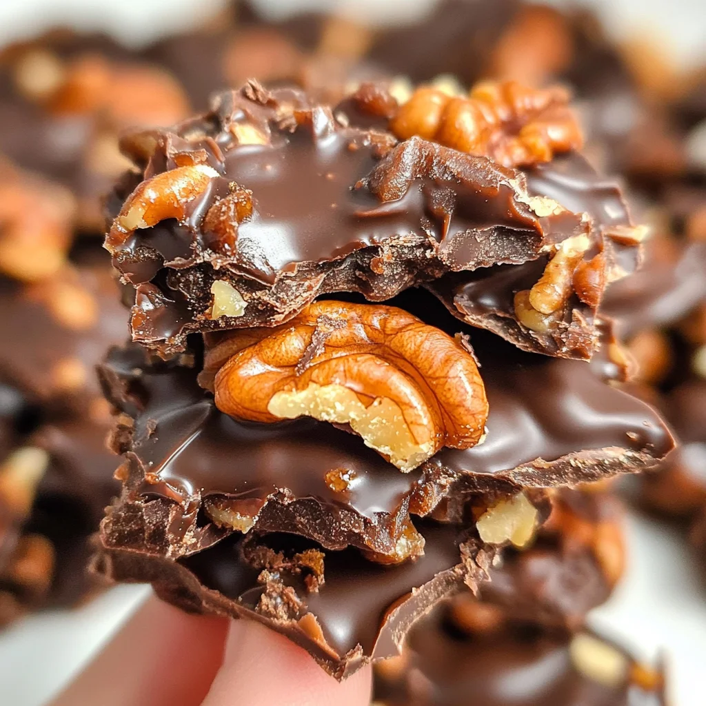 Keto Chocolate Caramel Nut Clusters