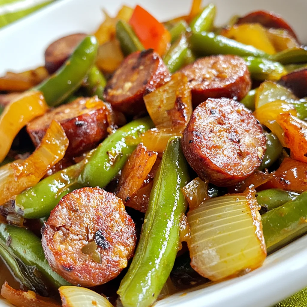 Keto Green Bean and Sausage