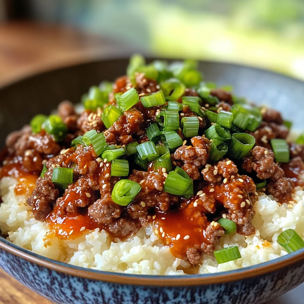Keto Korean Beef Bowl
