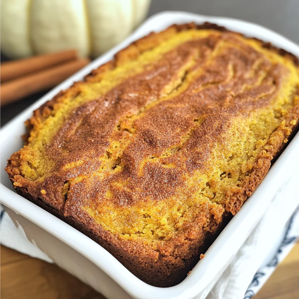 Keto Pumpkin Bread With Cinnamon Swirl