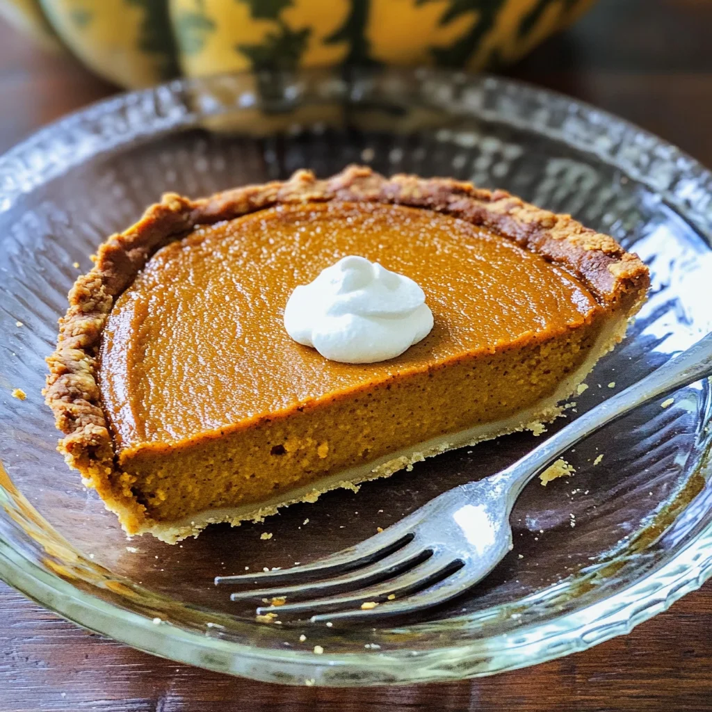 LOW CARB CRUSTLESS PUMPKIN PIE