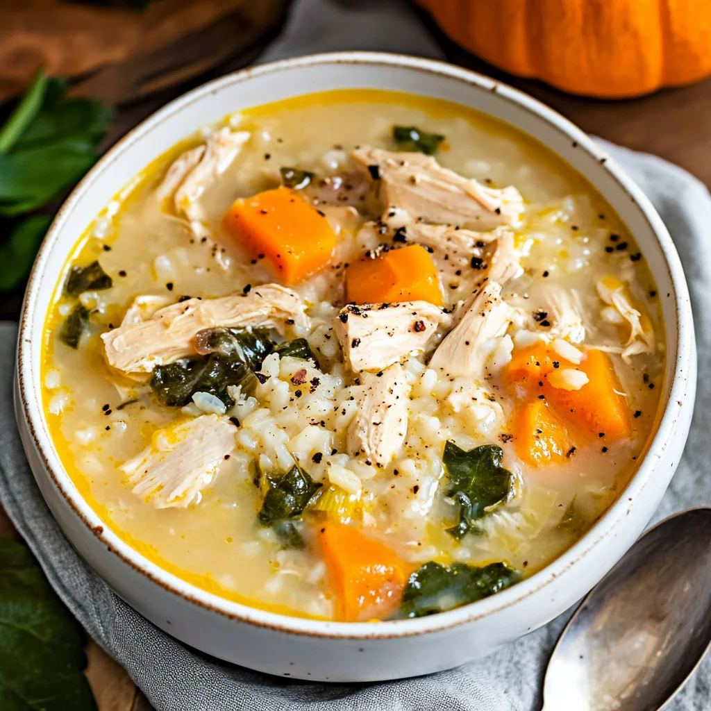 Low Carb Autumn Chicken and Rice Soup