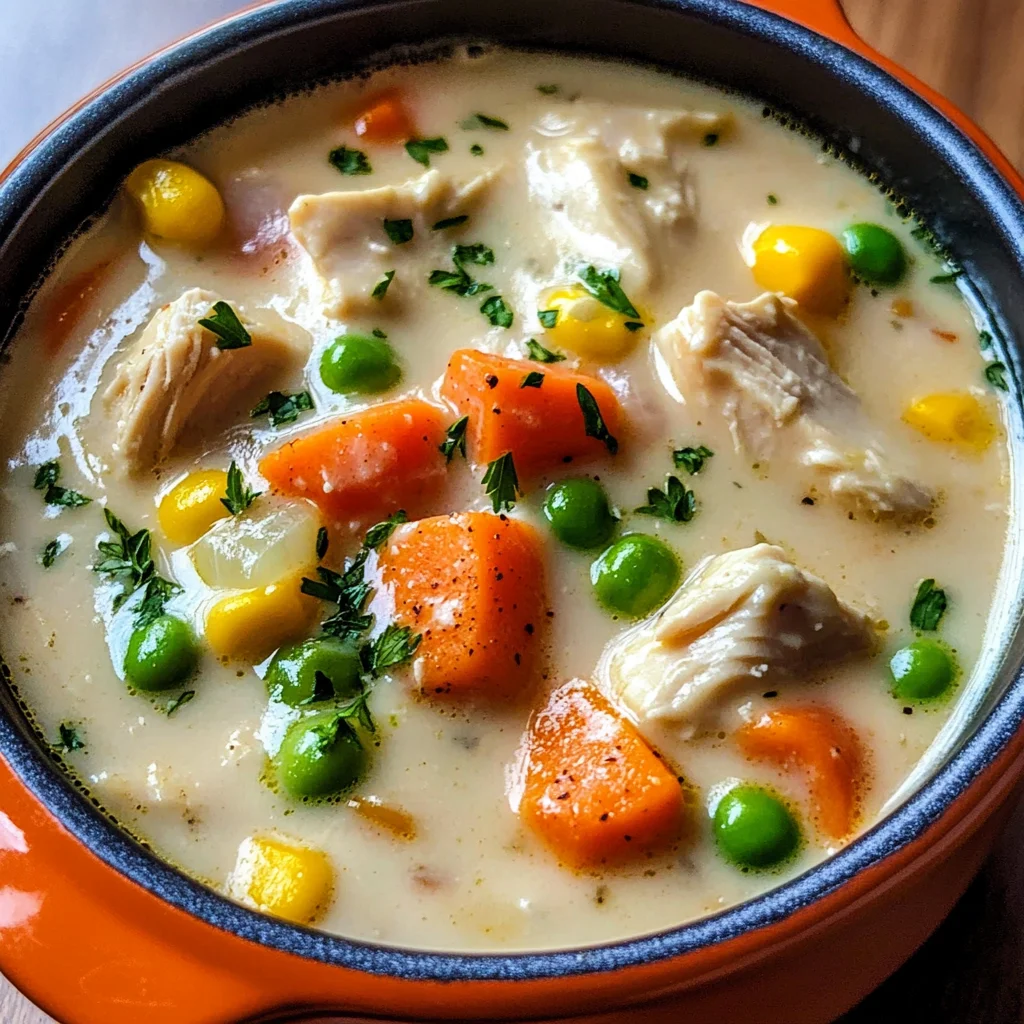 Low Carb Chicken Pot Pie Soup